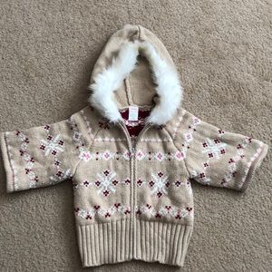 Gymboree knitted jacket with hoodie .Best